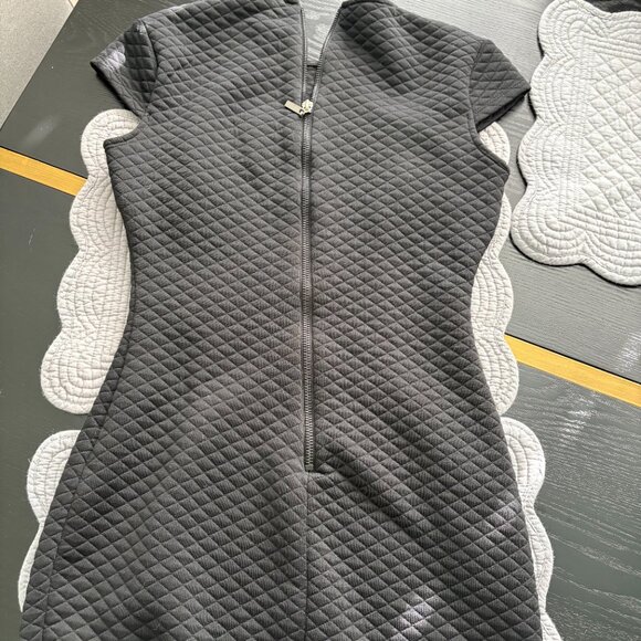 B Darlin Black Quilted Bodycon Dress Size 4 EUC - Picture 6 of 6
